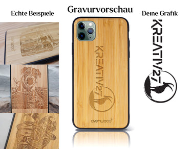 INDIVIDUELL iPhone 11 Pro Bambus-Kunststoff